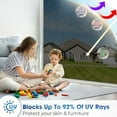 thumbnail image 3 of Window Privacy Film One Way,Reflective Home Glass Mirror Tint See Out Not in,Heat Control Sun Blocking Static Cling for Office Front Door Daytime Privacy Covering,Black-Silver,17. 5x78. 7 in, 3 of 9