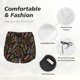 thumbnail image 4 of Balery Decorative Feathers Pantalones cortos deportivos para mujer con forro y dos bolsillos, elásticos, para entrenamiento, gimnasio, yoga-Large, 4 of 7