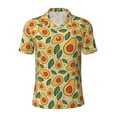 thumbnail image 2 of Daiia Leaves Avocado Pattern Men’s Polo Shirts,Solid Deck Shirt,Classic Fit, Breathable Cotton Polo for Casual and Sport Wear-Small, 2 of 7