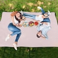 thumbnail image 6 of Light Pink Extra Large Picnic Beach Blanket Waterproof Sand Proof Portable Outdoor Mat 60x80, 6 of 9