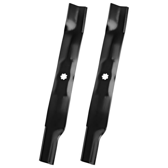 Yonlown AM137327 High Lift Lawn Mower Blades, Compatible with 42" Cut John Deere D105 D125 D130 LT150 LA135 Z225 Lawn Mowers, Replaces for AM141032 AM141034 M154061 M154062（2 Pack）