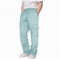 thumbnail image 2 of UAYOTSE Kids Sweatpants for Boys Fashion Casual Elastic Waist Drawstring Workout Long Pants Teen Boys Loose Comfy Active Pants with Pockets,Sizes 7-8 Years, 2 of 6