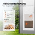 thumbnail image 3 of Adjustable Dog Door for Sliding Glass Doors 75.9"-80.7"-Aluminum Frame Tempered Glass Pet Door with Hinge and Lock for Large Dogs, 3 of 6