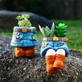 thumbnail image 5 of JoyMoreHome Creative Denim Pants Resin Flower Pot, Retro Resin Jeans Shape Planter DIY Flower Pots for Home Lawn Yard Outside Decor, 5 of 6
