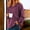 Purple, variant on Frostluinai Womens 2024 Hooded Button Collar Drawstring Hoodies Casual Long Sleeve Pullover Solid Color Comzy Sweat Shirts Loose Fit Fall Hoodies
