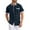 Navy, variant on Mens Shirts Solid Color Pocket Button Up Shirt Short Sleeved Casual Shirt Summer Beach Shirt Shirt With Pockets Short Sleeved Collar Top Shirts for Men