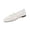 White, variant on Womens Square Toe Slip on Flats Pearl Studded Strap Elegant Pumps Wedding Bride Prom Dressy Shoes