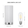 thumbnail image 7 of Mixfeer Touching Control Table Light Bedside 3 Way Dimmable Desk Lamp Modern Nightstand Lamp with Round Fabric Lampshade, 7 of 7