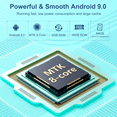 thumbnail image 4 of 80GB MP3 Player with Bluetooth and WiFi, 4" Touchscreen MP3 MP4 Player with Spotify, Amazon Music, Deezer, Audible, Android Music Player with Speaker, FM Radio, Sound Recorder, up to 512GB,Cyan, 4 of 9