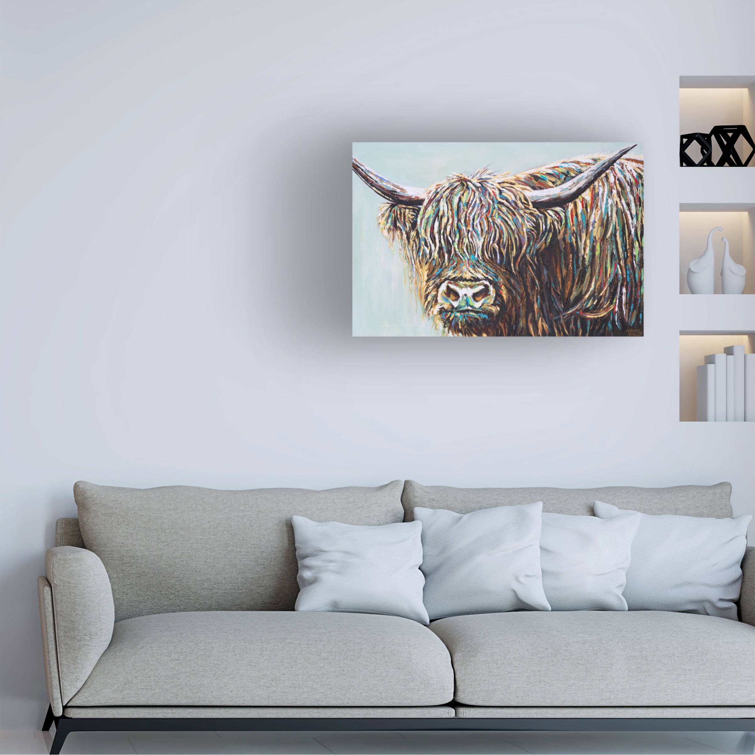 Carolee Vitaletti 'Woolly Highland I' Canvas Art
