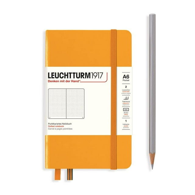 Libreta LEUCHTTURM1917, tapa dura, A6, 187 páginas con puntos