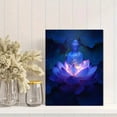 thumbnail image 2 of Meditating Buddha Lotus Canvas Wall Art, Decor for Living Room Bedroom Meditation Yoga Studio Office Sanctuary, 2 of 8