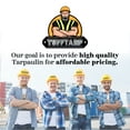 thumbnail image 6 of Tuff Tarp Ultra Heavy Duty Tarp (16MIL, 10x10) Multipurpose Protective Cover Traps, Hemmed Edges for Roof, Outdoor Camping, Boat, Tent, Rust-Proof Grommets, Waterproof, UV Resistance Traps, 6 of 7
