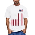 thumbnail image 2 of Mens 4th of July Shirts Loose Short Sleeve USA Flag Print Tshirts Round Neck USA 250th Anniversary Celebration Party Tees Independence Day Patriotic Tops, XL, 2 of 4