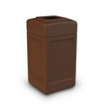 thumbnail image 1 of Commercial Zone 732137 Open Top Square Trash Can Waste Basket Container, Brown, 1 of 1