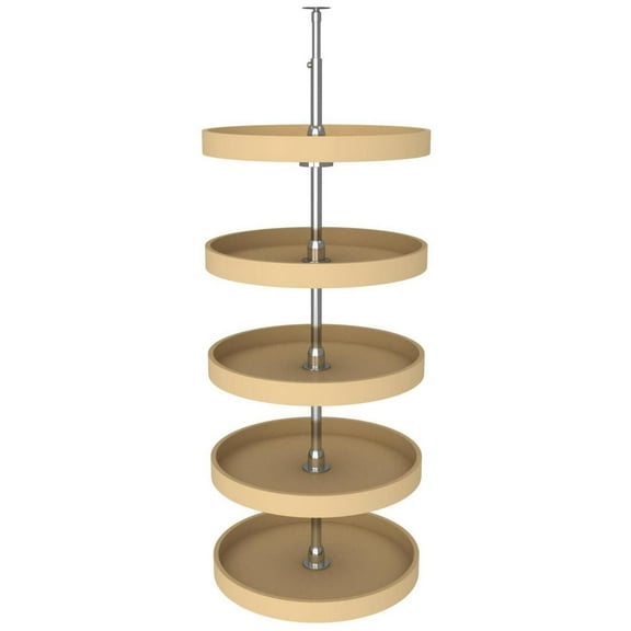 Rev-A-Shelf 6065-20-52 Classic 5 Tier 20" Full Circle Lazy Susan - Almond