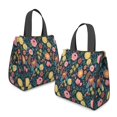thumbnail image 2 of Pioneer Flower Floral Print Pattern Insulated Lunch Bag for Women & Adults,Large Portable Soft Cooler Lunch Bag,Thermal Food Storage Tote with Pearl Cotton,8.66L,8.75x5.75x9.5 Inch, 2 of 6