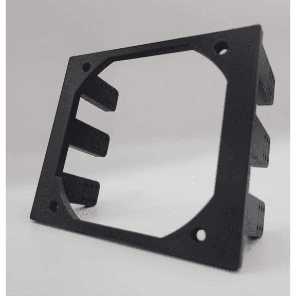 120mm Fan Bracket for Computer 5.25 Inch Drive Bay | PC Fan Mount | 3D Printed PC Accessories | Replace Optical Drive with fan (Black)