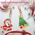 thumbnail image 3 of llavero DIY 5D Kit de pintura de diamante Llavero Santa Bolsa de árbol de Navidad Accesorio Hecho a mano Decoración de Navidad Regalo de Navidad para Navidad Año Nuevo 15PCS Abanopi llavero, 3 of 7