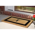 thumbnail image 2 of Heavy Duty Coir Doormat Single Picture Frame, Monogram I - Black 22" x 36", 2 of 4