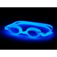 thumbnail image 2 of FINIS FlowGlow Goggles - Glow-in-the-Dark Kids Swim Goggles - High-Quality, Anti-Fog Goggles with UV Protection - Easily Adjustable Kids Swimming Goggles for Children Ages 4-12 - Blue, 2 of 5