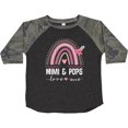 thumbnail image 3 of Inktastic Mimi and Pops Grandchild Rainbow Girls Toddler T-Shirt, 3 of 5