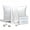 White, variant on Dafinner Luxury Set of 2 Pure Mulberry Silk Pillowcases with Hidden Zipper Queen Size, Silky Pillow Cases for Skin & Hair (20x30, White)
