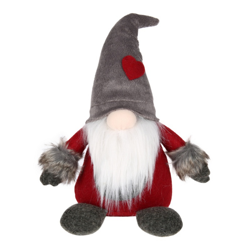 Swedish Christmas Santa Claus Tomte Standing Long Hat Gnome Plush Doll ...