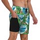 thumbnail image 2 of Fotbe Hawaii Palms Traje de Baño para Hombre – Shorts de Natación de Secado Rápido con Forro y Bolsillos-Large, 2 of 6