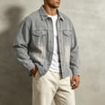 thumbnail image 2 of Stamzod Denim Jacket for Men Casual Button Down Trucker Jacket Street Style Loose Jean Jackets Outerwear, 2 of 8
