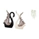 thumbnail image 5 of Elegante colección de esculturas de pared de cerámica con forma de cisne y hojas para aniversario, estante, chimenea, baño, dormitorio., 5 of 8