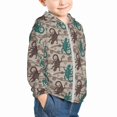 thumbnail image 2 of Kids Zip Up Hoodie for Boys Girls Toddler - Artsy Cute Gecko Lizard Lightweight Long Sleeve 5-6T Boys Girl Clothes, Sun Protection Windproof Jackets Hoodie Sweatshirt, 2 of 7