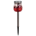 thumbnail image 2 of Fusion 26258 Solar Ombre Mason Jar Stake Light with Butterfly Inside Metal Glass, 2 of 4