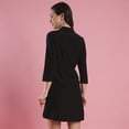 thumbnail image 3 of Globus Women Shawl Lapel Solid Mini Workwear Blazer Dress, 3 of 6