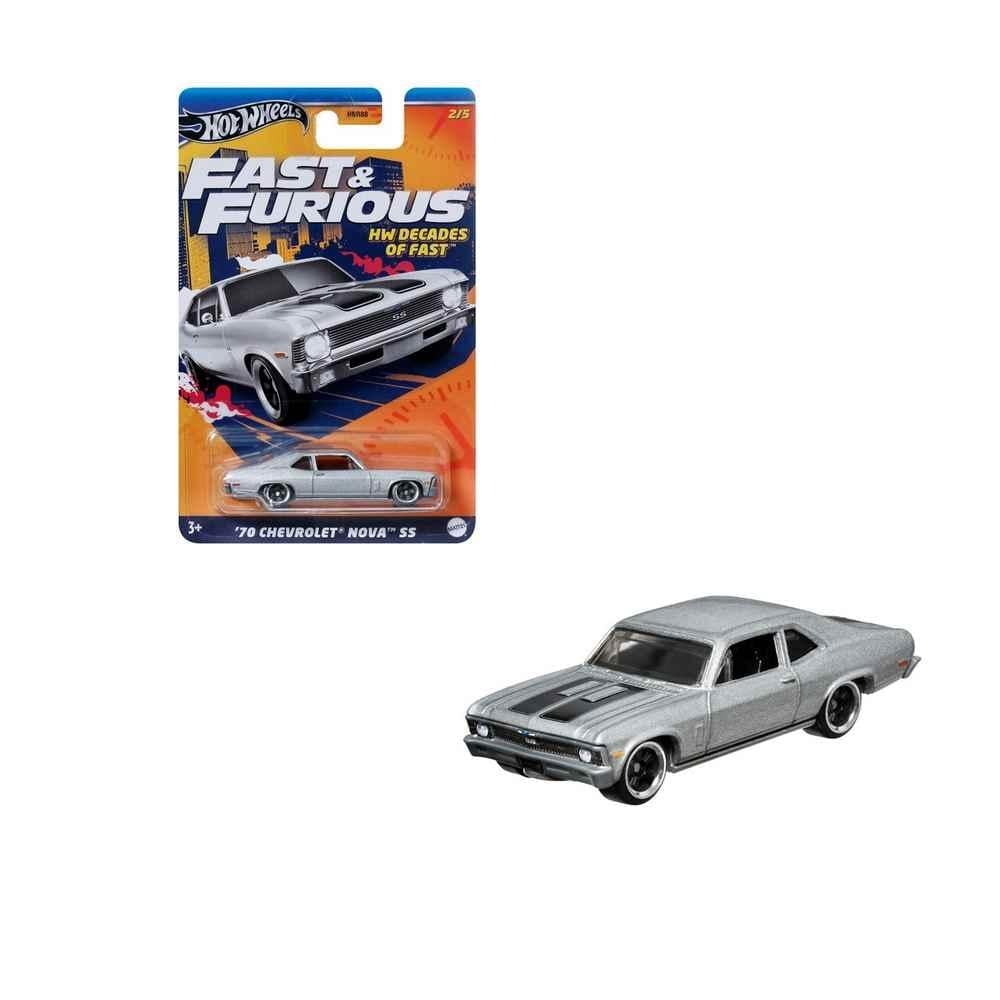 HOT WHEELS – Fast & Furious 70 Chevrolet Nova SS HRW42 – Miniature De Collection