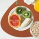 thumbnail image 2 of Heat Insulation Mat Brown PU Water-Proof Dish Mat for Home Use 4Pcs, 2 of 4