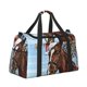 thumbnail image 2 of Disketp Christmas Horse Bolsa de Viaje Tipo Duffle, Bolso de Mano para Fin de Semana para Mujer, Bolsa de Gimnasio Ligera para Hombre, Esencial para Viajes, 2 of 7