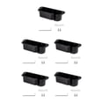 thumbnail image 1 of maskred Boîte de Rangement Pratique Solution de Stockage Durable et Résistante Noir 5Set, 1 of 6