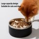 thumbnail image 3 of Tazón Para Perros De Acero Inoxidable, Plato De Agua De Alimentos Para Mascotas Alimentador Lento Sin Deslizamiento Para Perros De Gatos Con Secciones Interiores Elevadas, 3 of 7