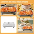 thumbnail image 3 of WRITWAA Grill Rectangular De Acero Inoxidable Con Para Catering Y Servicio De Buffet, 3 of 8