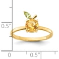 thumbnail image 5 of 14K Yellow Gold Citrine And Peridot Orange Ringsize 7 (Width 2.25) - Jbsp, 5 of 5