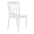 thumbnail image 2 of Compamia Chaise de Salle à Manger de Patio Napoleon, Blanche, 2 of 10