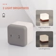 thumbnail image 3 of Amdohai Flip Nightlight Timer Cube Shaped Rechargeable Night Lamp 2 Light Brightness, 3 of 9