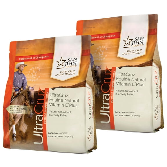 UltraCruz Equine Natural Vitamin E Plus Horse Supplement Pellet ; 2 x 2 lb