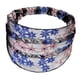 thumbnail image 5 of Diadema para mujer, banda para el cabello, turbante, diadema de encaje suave elástico, diadema para cabeza, diadema para mujer, turbante Azul + rosa BLESIY Diadema elástica de encaje, 5 of 8