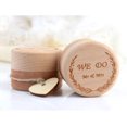thumbnail image 3 of Wooden Wedding Ring Box, Rustic Ring Box, We Do, 3 of 5