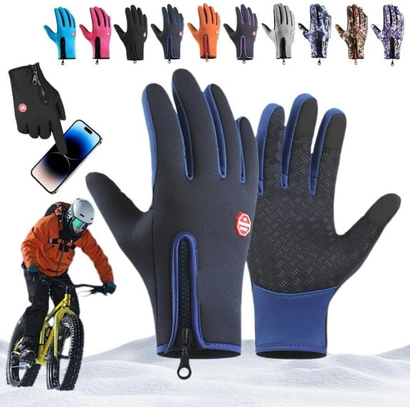 Ultimate Waterproof & Windproof Thermal Non-Slip Gloves, Touch Screen Winter Gloves for Cycling, Skiing & Outdoor Activities