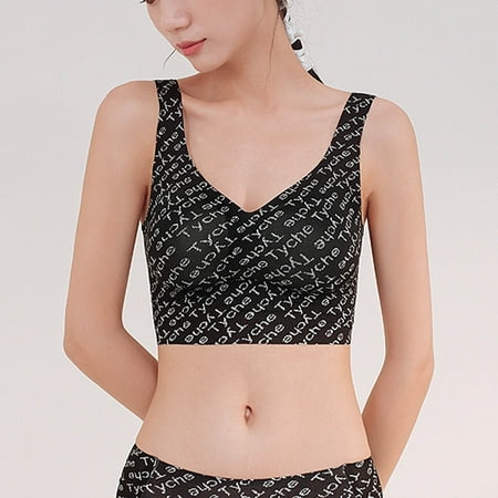 

TIANEK Sports Bra for Women Fashion Plus Size Strap Sexy Push Up No Pad Spandex Full Cup Running Underwear Clearance
