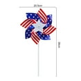thumbnail image 2 of TNOBHG Independence Day Windmill American Flag Windmill Independence Day Red White Blue Waterproof Pinwheels Patriotic Decor Patriotic Decoration, 2 of 8