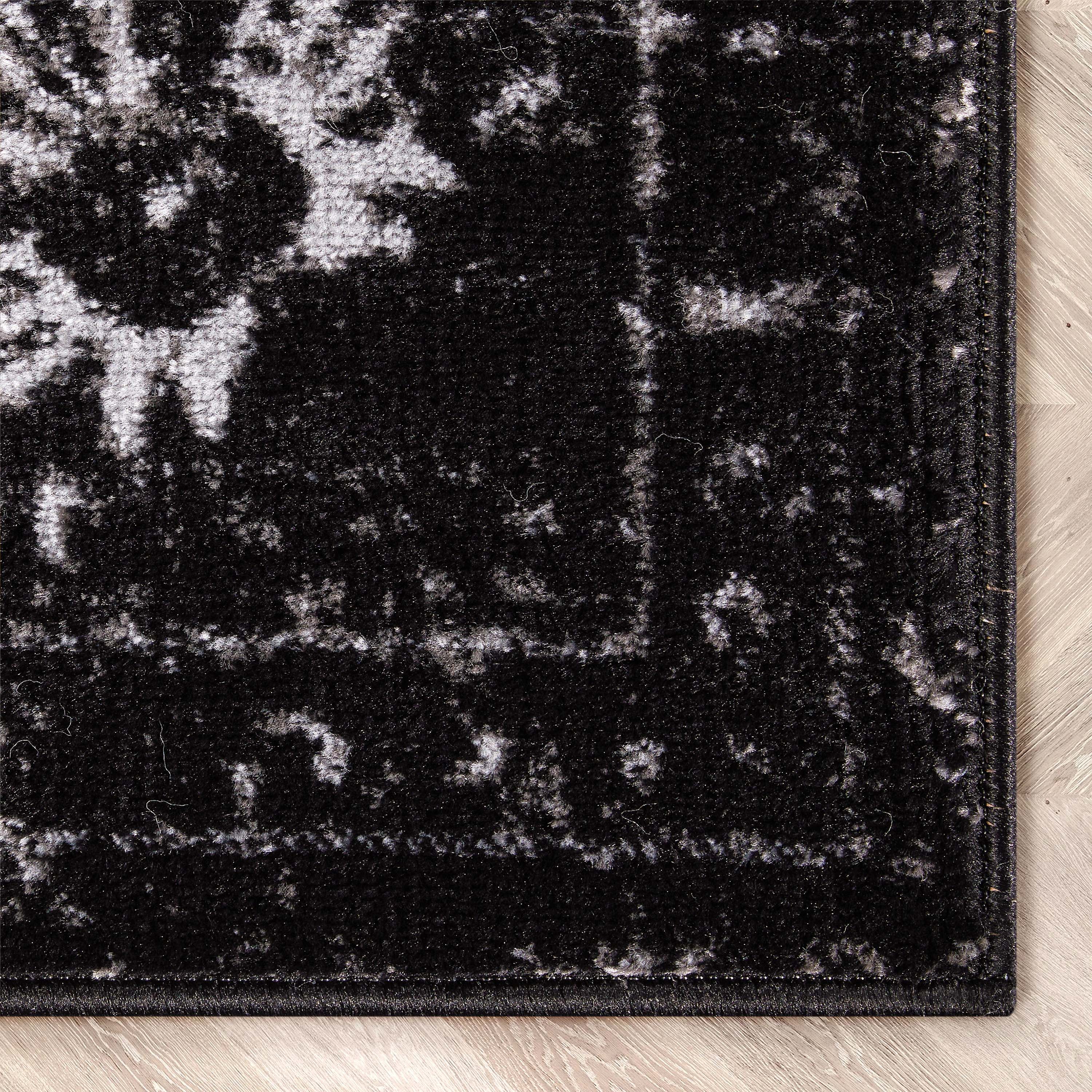 Well Woven Zazzle Argos Vintage Oriental Black 5'3" x 7'3" Area Rug